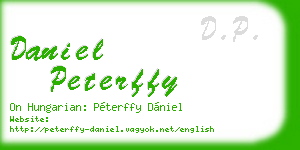daniel peterffy business card