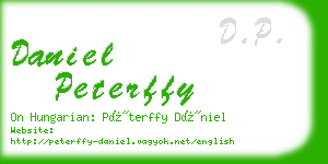 daniel peterffy business card